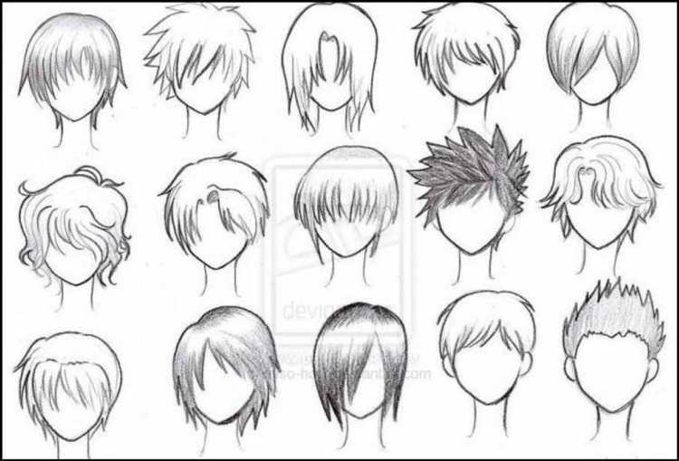 Причёски для мальчиков аниме