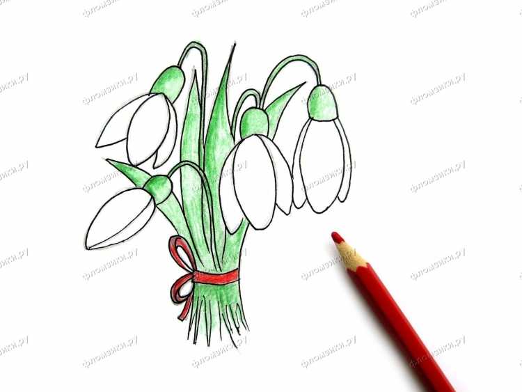 Анастасия Беседина акварель подснежники