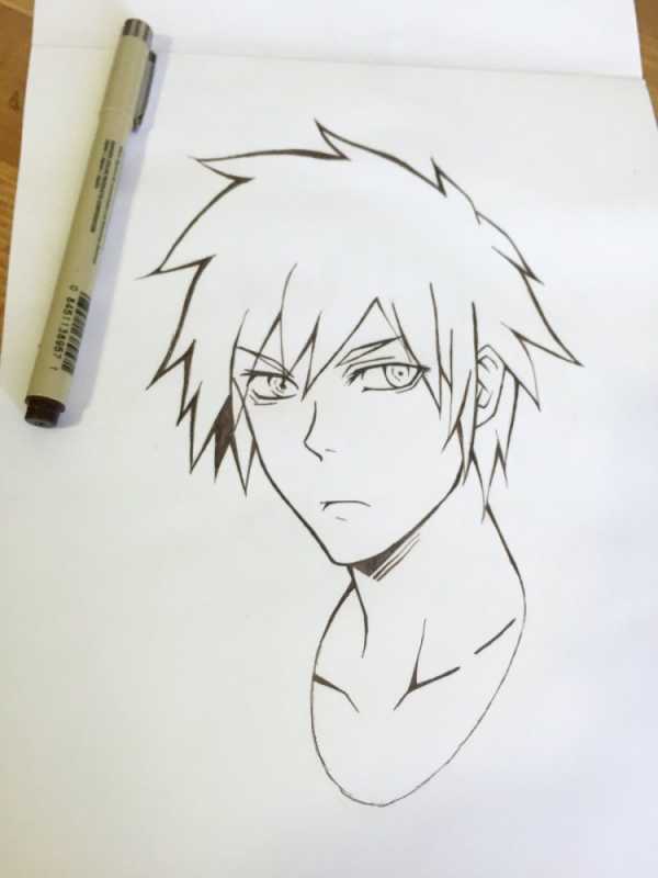 Рисование аниме для начинающих ручкой