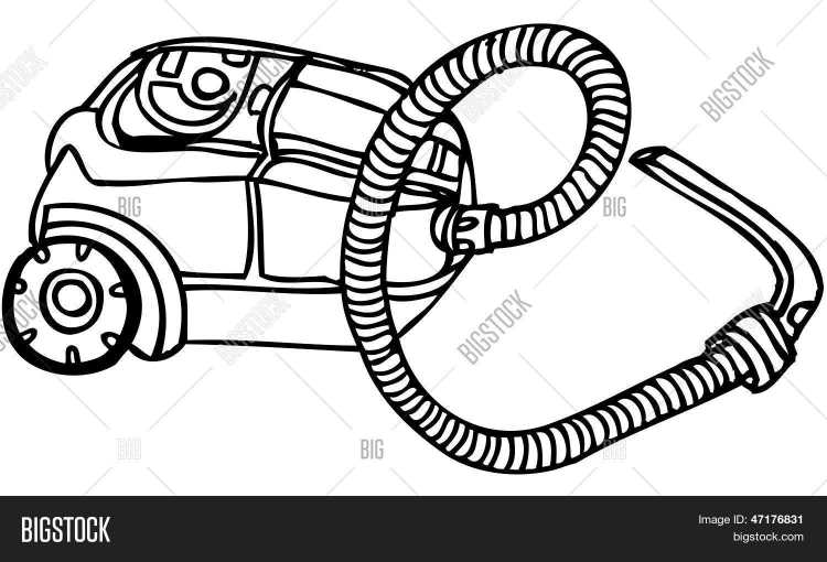 Контур пылесоса для раскрашивания