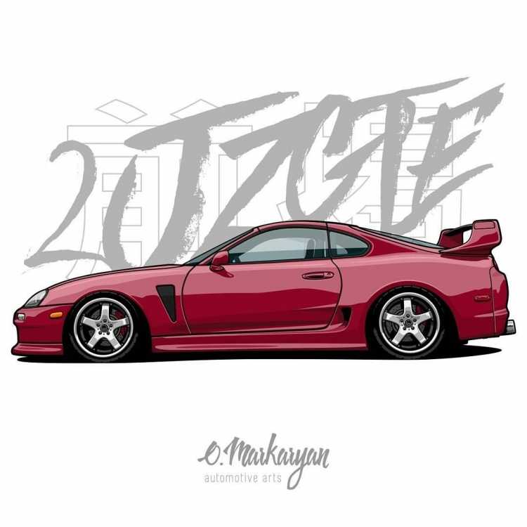 Mazda rx7 drawing