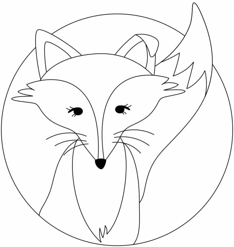 Раскраска антистресс Лисичка