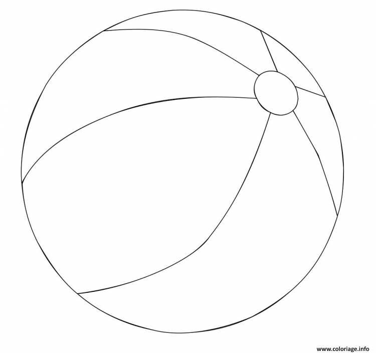 Мячик раскраска для детей