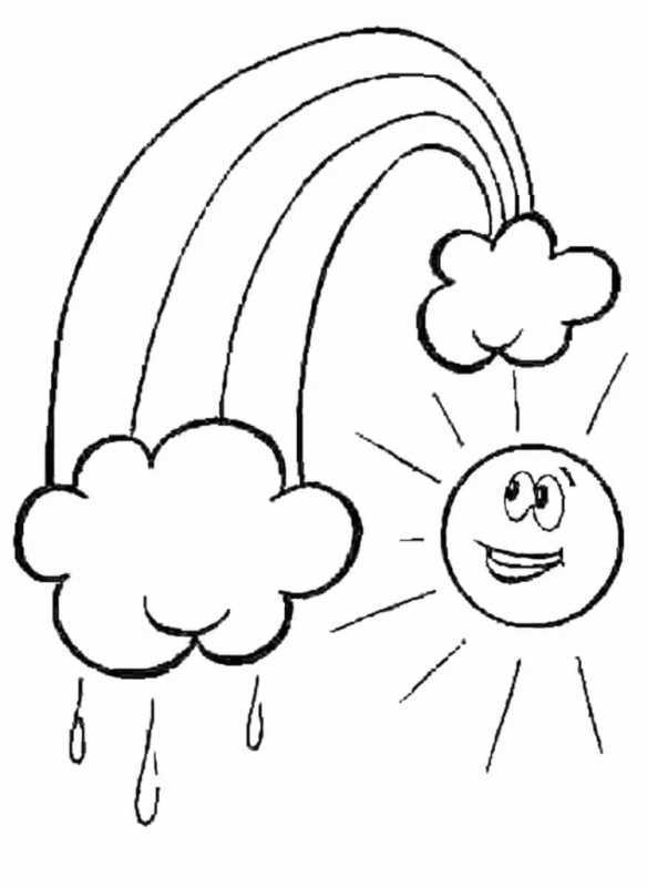 Лошадка Радуга раскраска