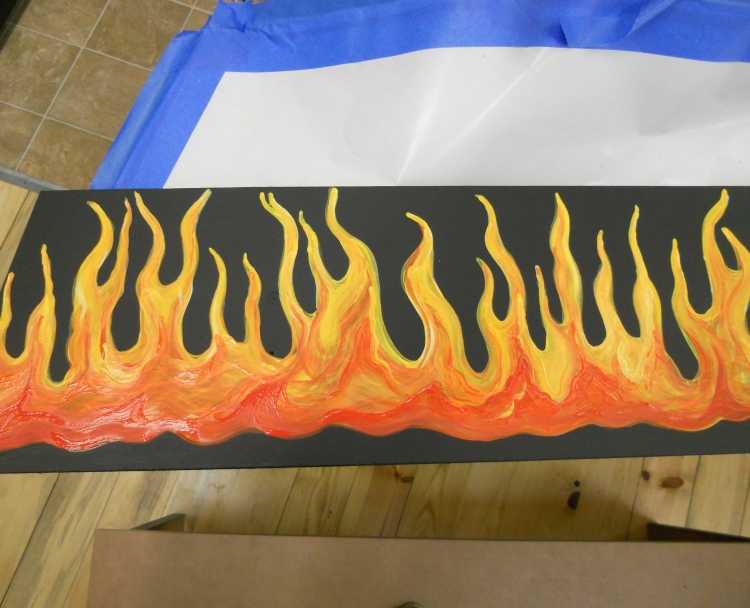 Огонь красками