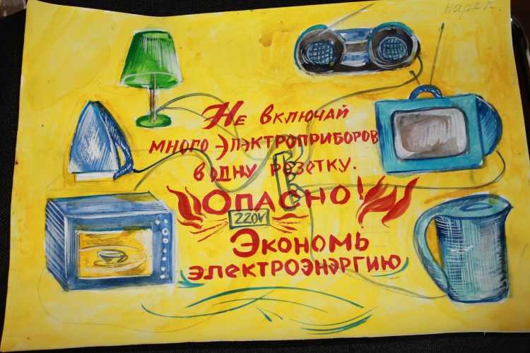 Выставка рисунков по энергосбережению