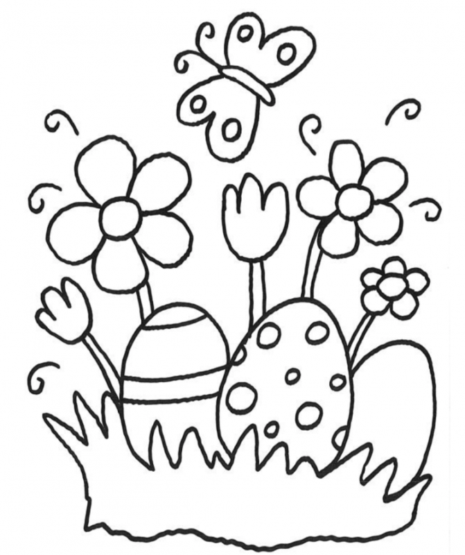 Раскраски на пасхальную тему для детей