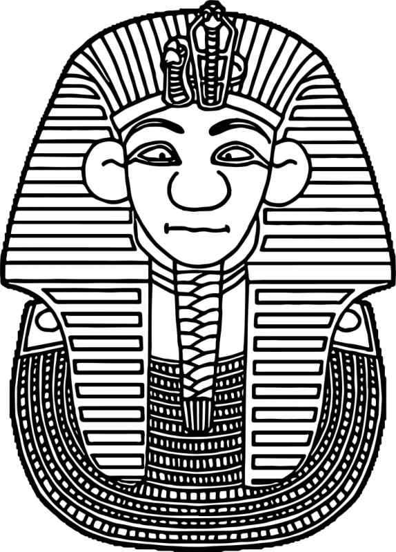 Маска фараона для рисования