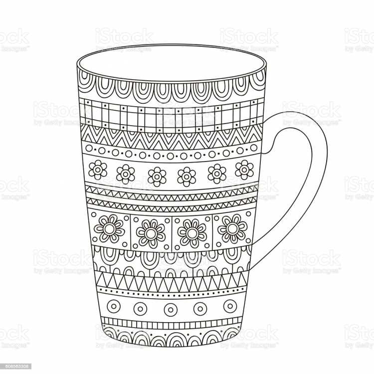 Раскраска кружки