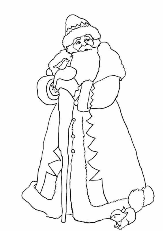 Новогодняя раскраска