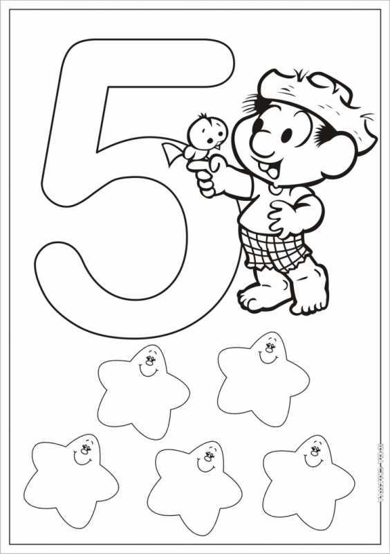 Раскраски для малышей цифры