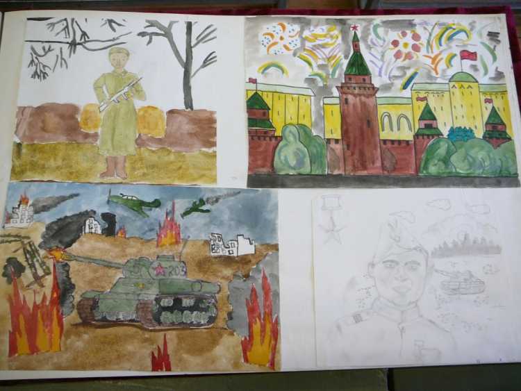 Рисунки на военно патриотическую тематику