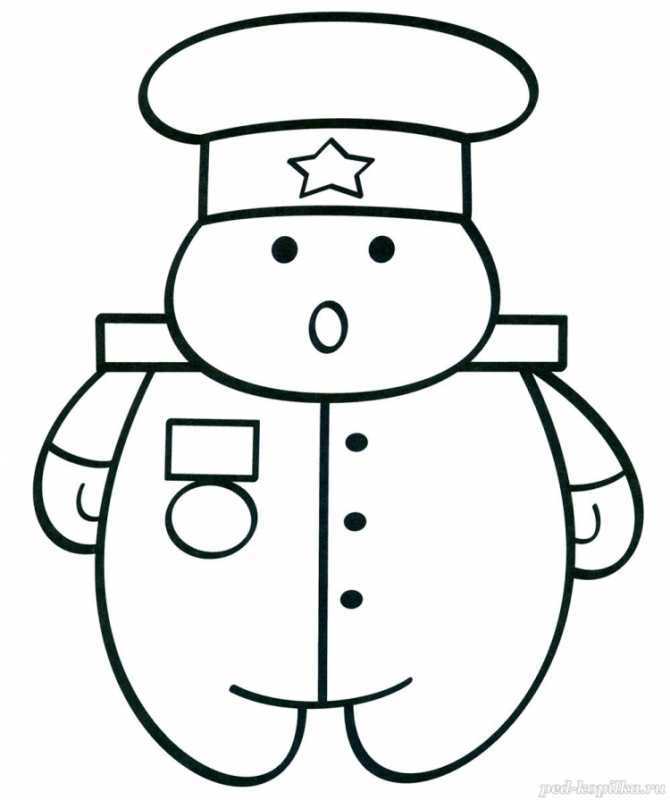 Раскраска солдаты Российской армии