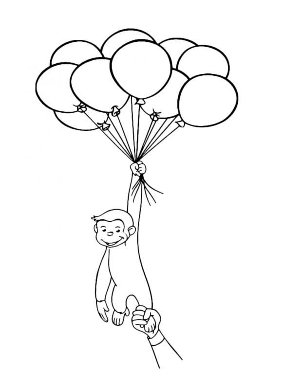 Раскраска шарики воздушные для детей