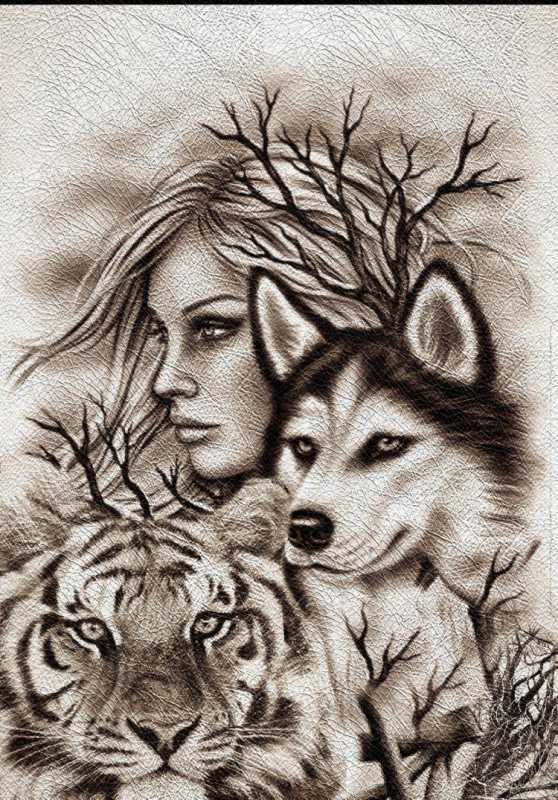 Девушки для выжигания