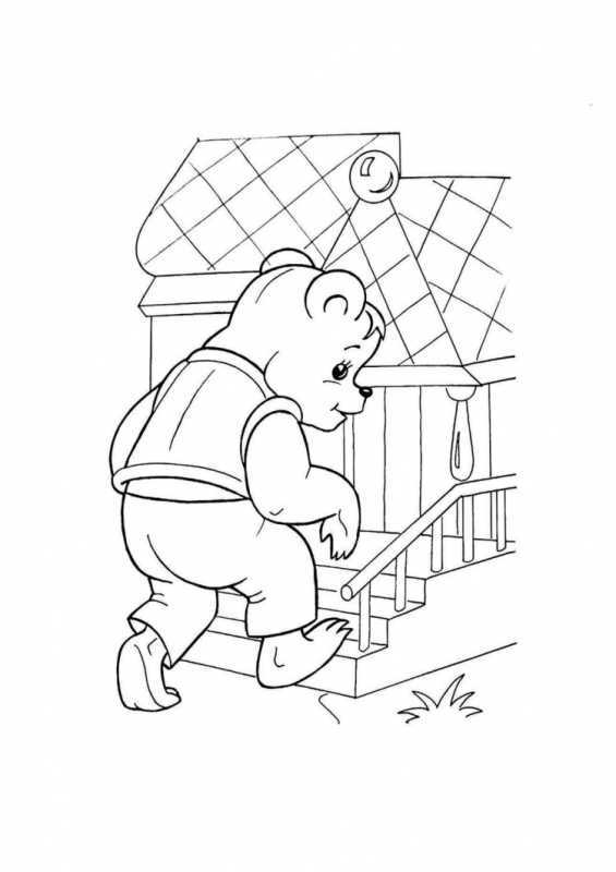 Детская книжка Теремок раскраска