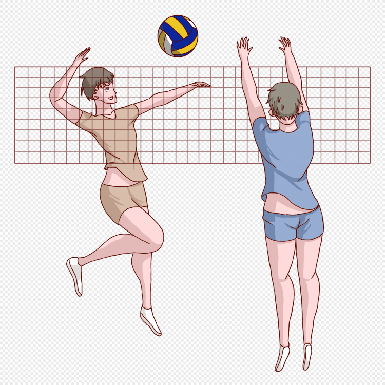 Волейбол раскраска