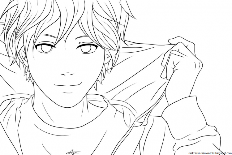 Парень для рисования