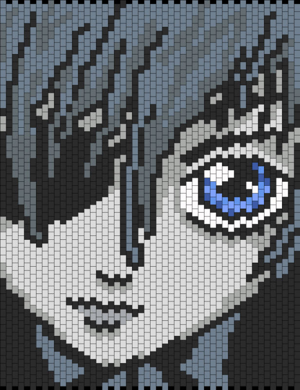 Рисование по клеточкам глаза