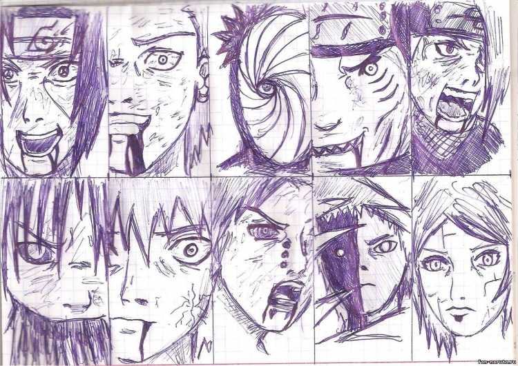 Акацуки Пейн risovat