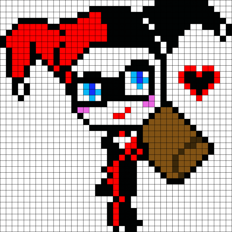 Харли Квинн вышивка крестиком