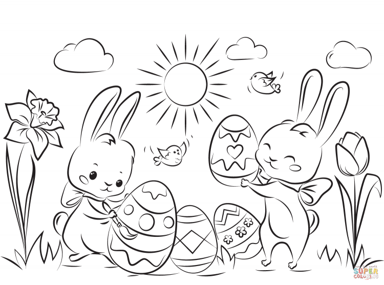 Раскраска Вербное воскресенье для детей