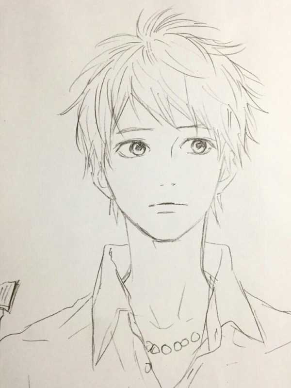 Парень карандашом