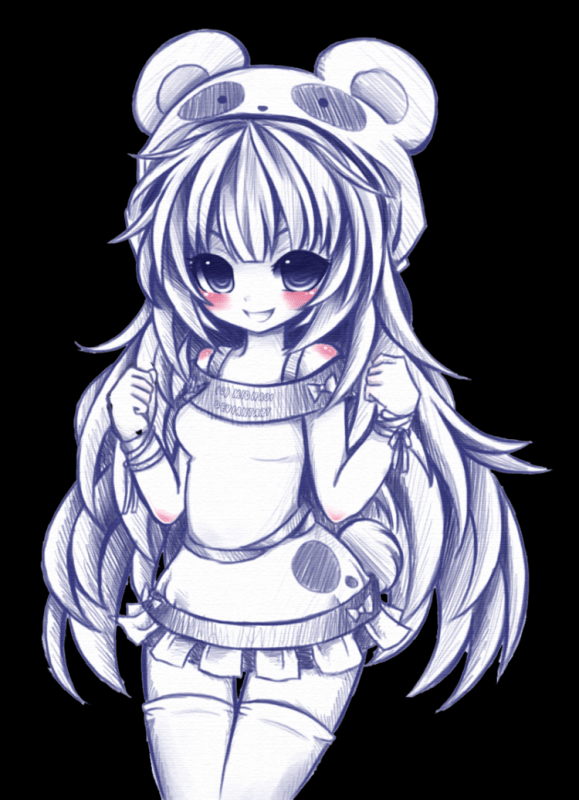 Неко для срисовывания