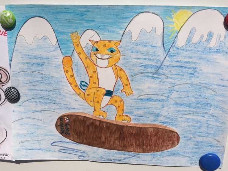 Выставка рисунков Олимпийские игры