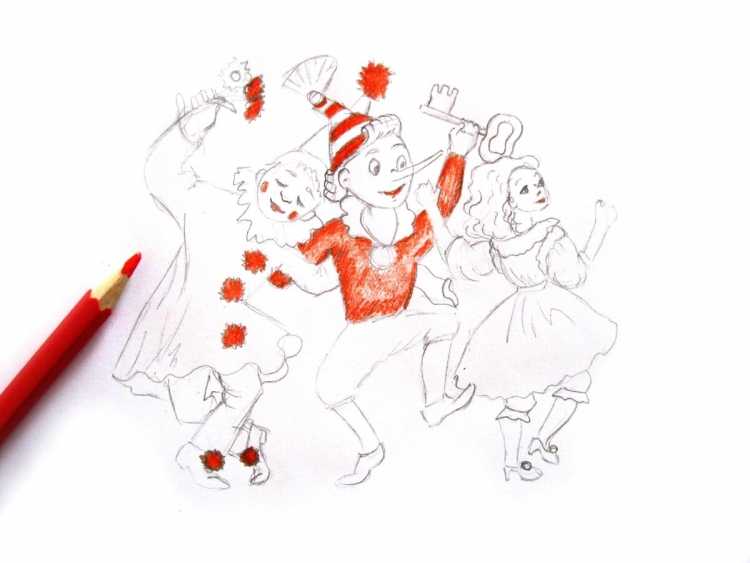 Персонажи Буратино золотой ключик