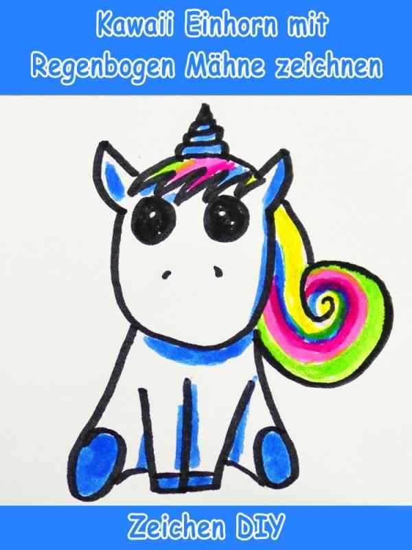 Единорожка фломастерами