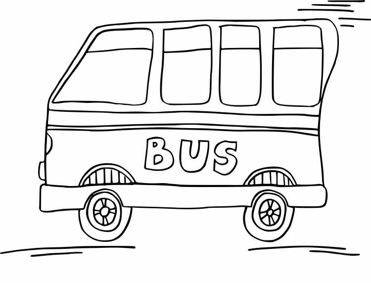 Раскраска автобус