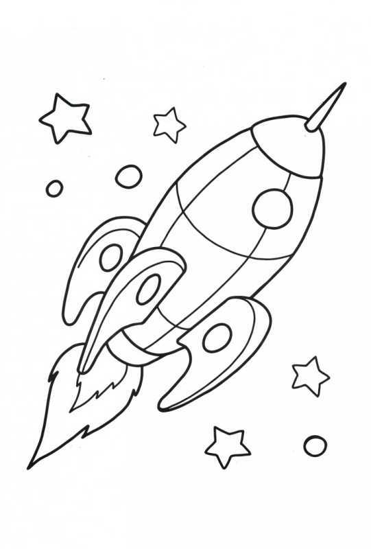 Ракета фейерверк раскраска