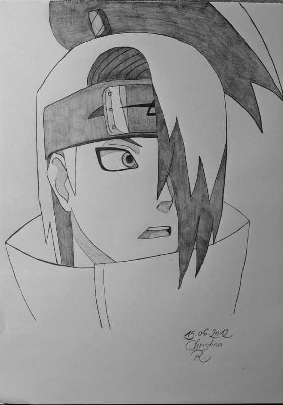 Наруто Акацуки для срисовки