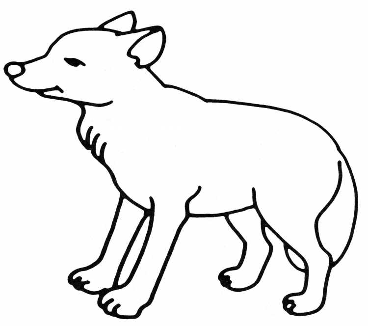 Волк рисунок для детей