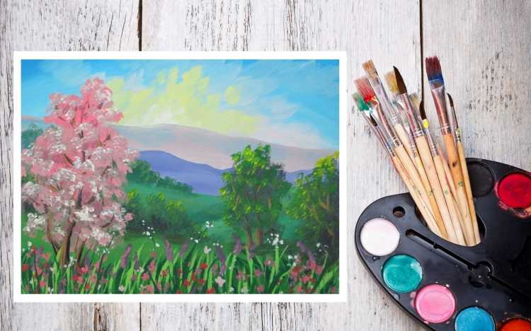 Картины гуашью для начинающих