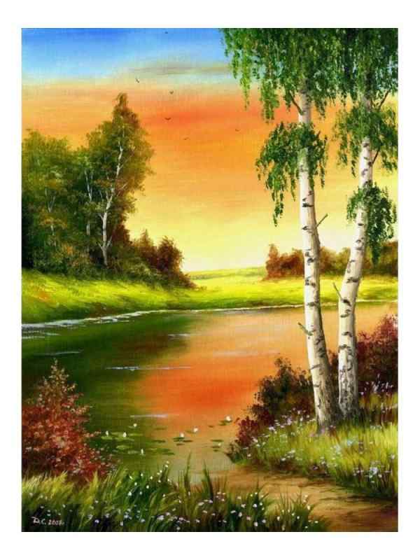 Алмазная мозаика родные просторы