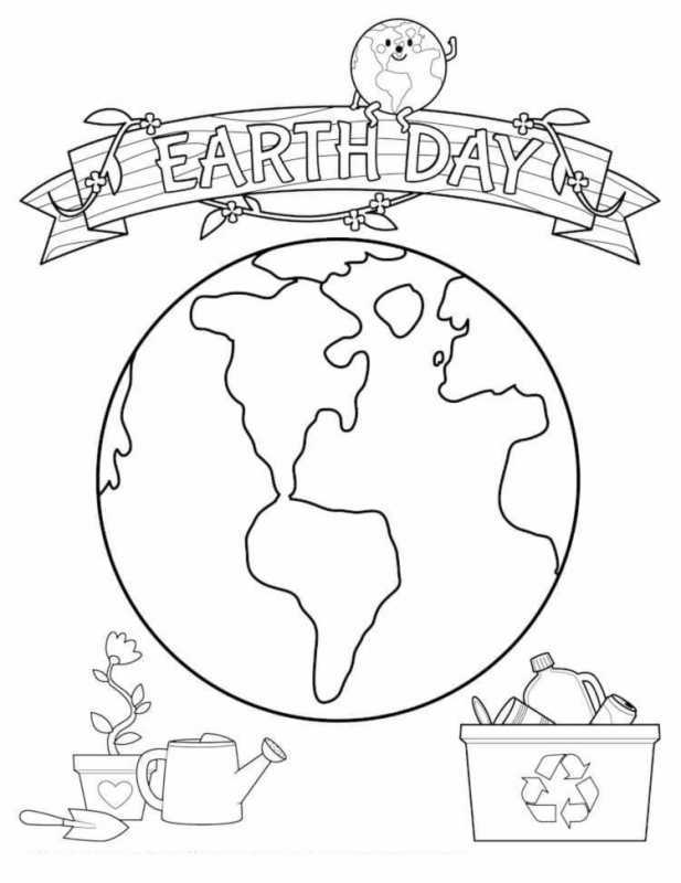 Планета земля раскраска для детей