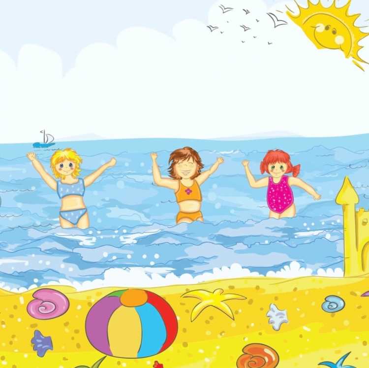 Детские рисунки на тему лето