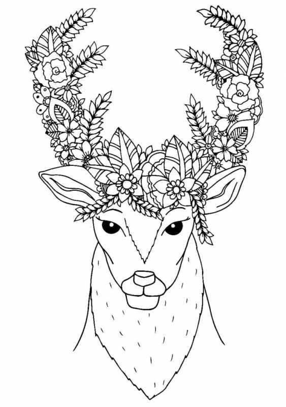 Раскраски для девочек Олененок Бэмби