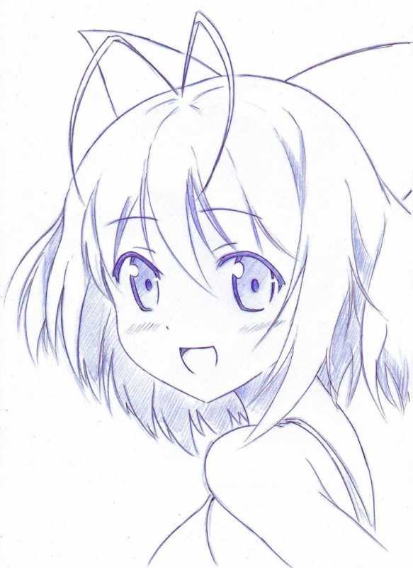 Аниме рисунки карандашом