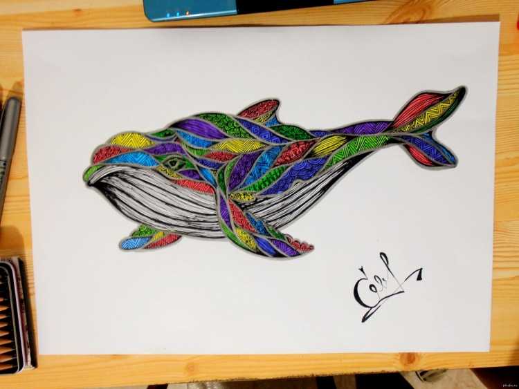 Лёгкие рисунки фломастерами