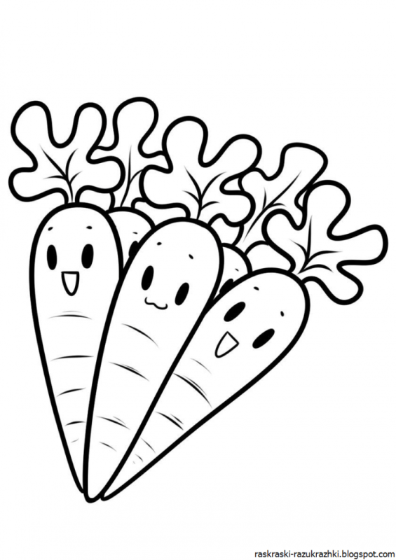 Раскраска "овощи"