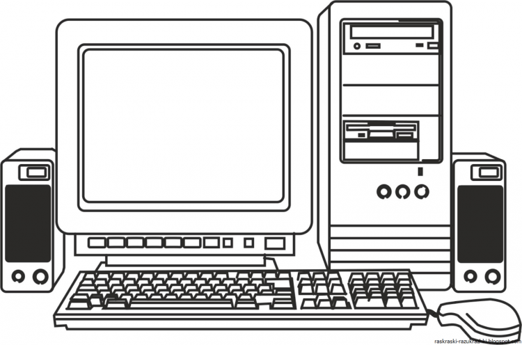 Раскраска ноутбук