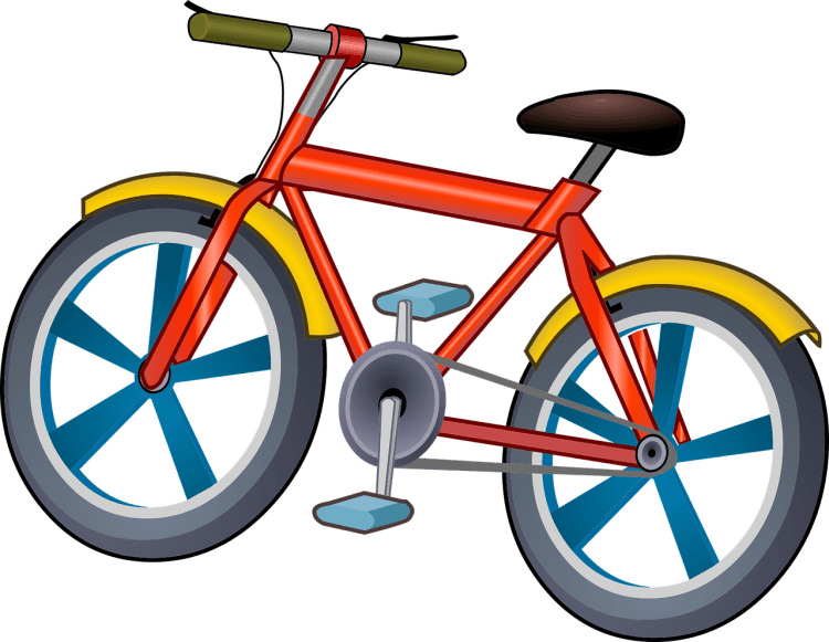 Картина велосипед для детей