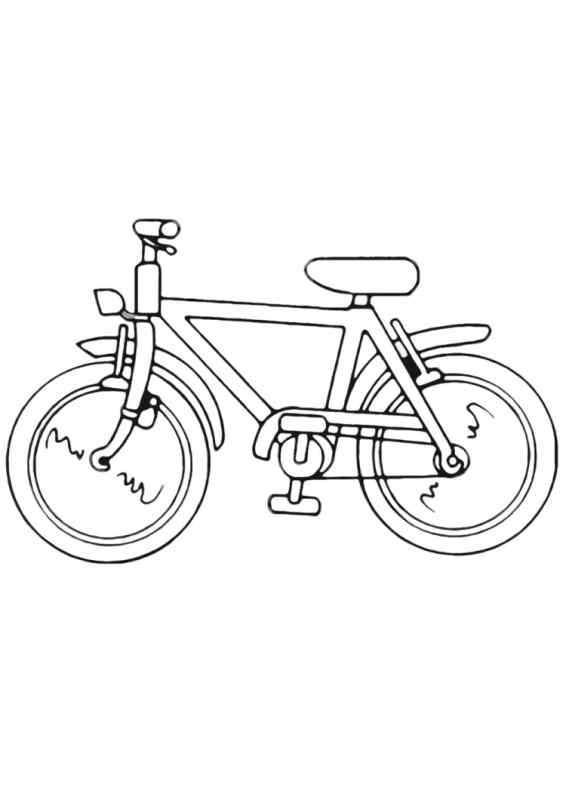 Велосипед раскраска