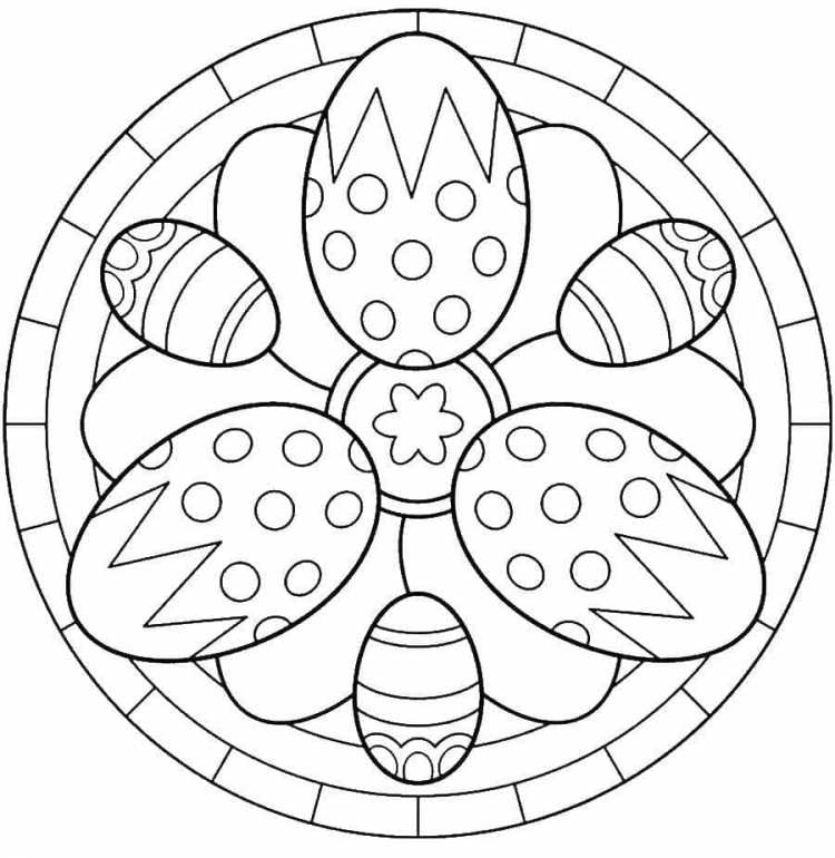 Пасхальные мандалы для детей