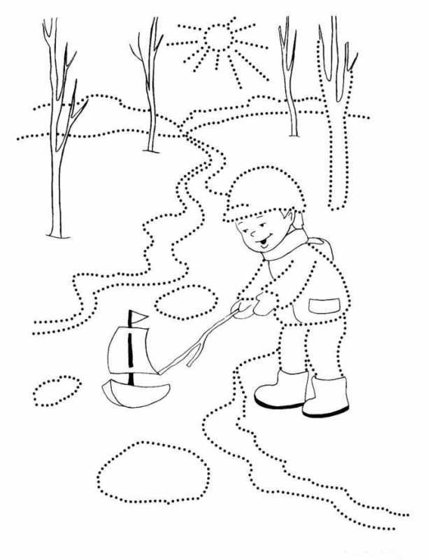 Раскраска. Весна