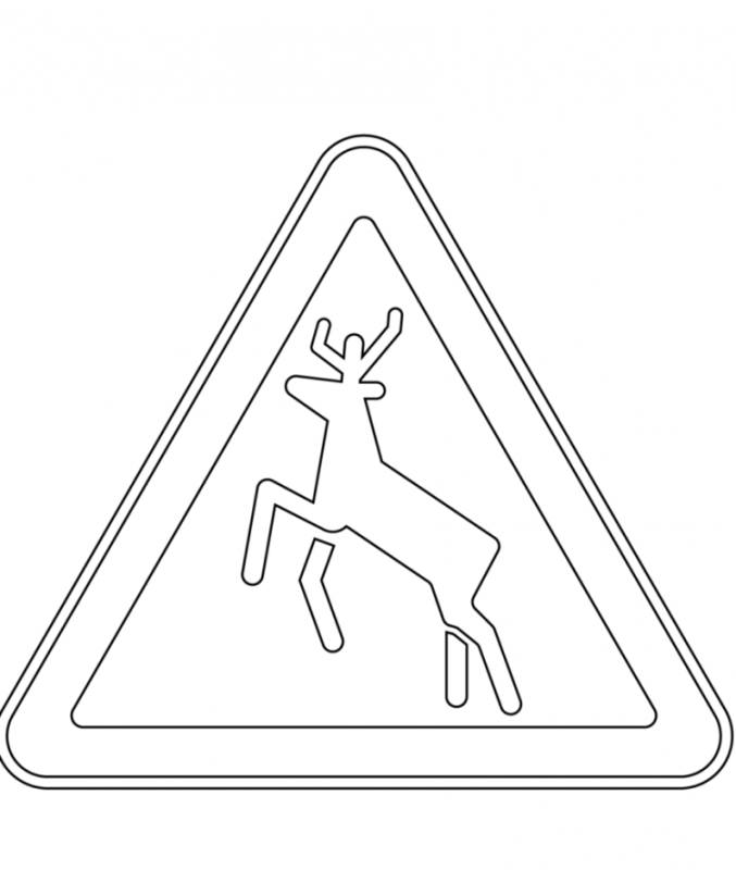 Предупреждающие знаки для раскрашивания