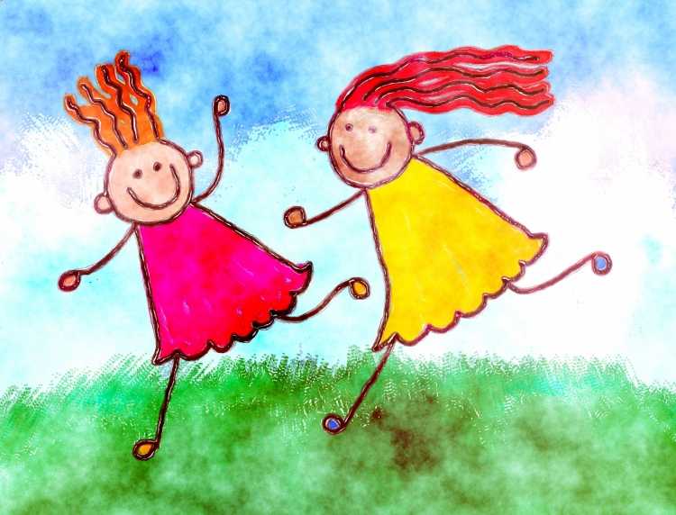 Рисунок радостное детство